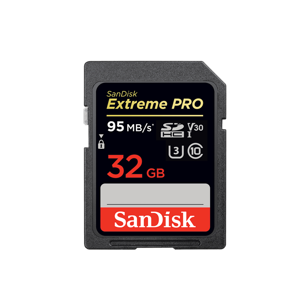 SanDisk EXTREME PRO® SDHC™/SDXC™ 32GB 95MB/633X 